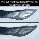 Fits Chrysler Voyager 2020-2025 Full Headlight Taillight Precut Smoked PPF Tint Kit Film Overlay  - Bogar Tech Designs