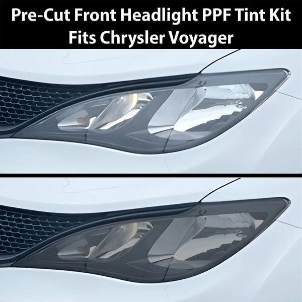 Fits Chrysler Voyager 2020-2025 Full Headlight Taillight Precut Smoked PPF Tint Kit Film Overlay  - Bogar Tech Designs