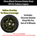 Fits Subaru Legacy 2020-2025 Vinyl Chrome Delete Grille Blackout Decal Stickers Overlay Film - Bogar Tech Designs
