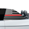 Fits Audi S5 Convertible 2020-2024 Quarter Window American Flag Vinyl Decal Stickers - Bogar Tech Designs