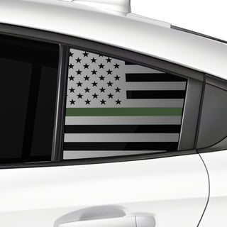 Fits Subaru Legacy 2020-2025 Quarter Window American Flag Vinyl Decal Stickers - Bogar Tech Designs