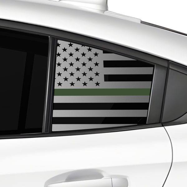 Fits Subaru Legacy 2020-2025 Quarter Window American Flag Vinyl Decal Stickers - Bogar Tech Designs