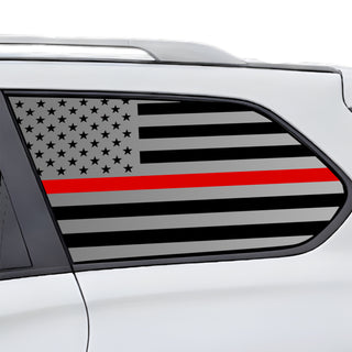Fits Nissan Pathfinder 2013-2021 Quarter Window American Flag Vinyl Decal Stickers - Bogar Tech Designs