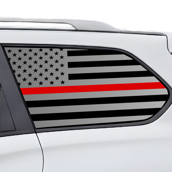 Fits Nissan Pathfinder 2013-2021 Quarter Window American Flag Vinyl Decal Stickers - Bogar Tech Designs