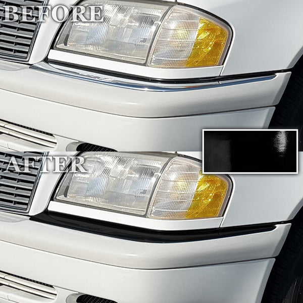 Fits Mercedes-Benz C280 1994-2000 Vinyl Chrome Delete Grille Blackout Decal Stickers Overlay Film - Bogar Tech Designs
