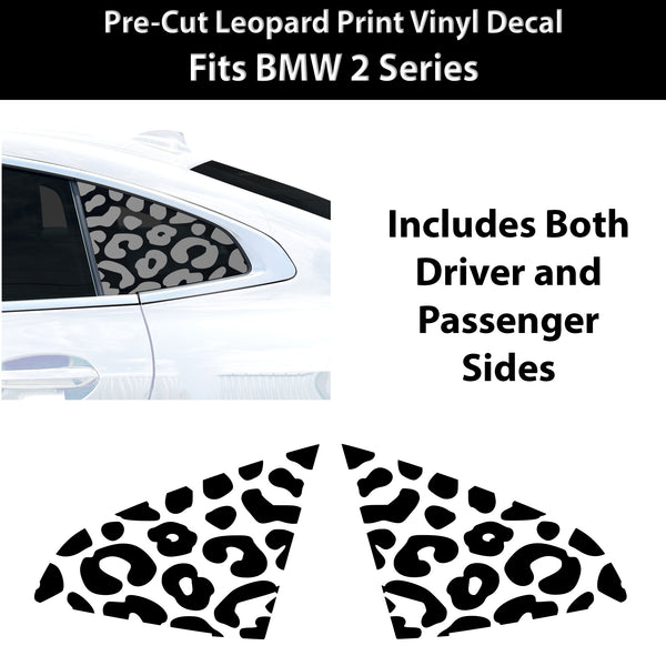 Fits BMW 2 Series 2020-2024 Animal Leopard Cheetah Cow Window Vinyl Decal Stickers - Bogar Tech Designs