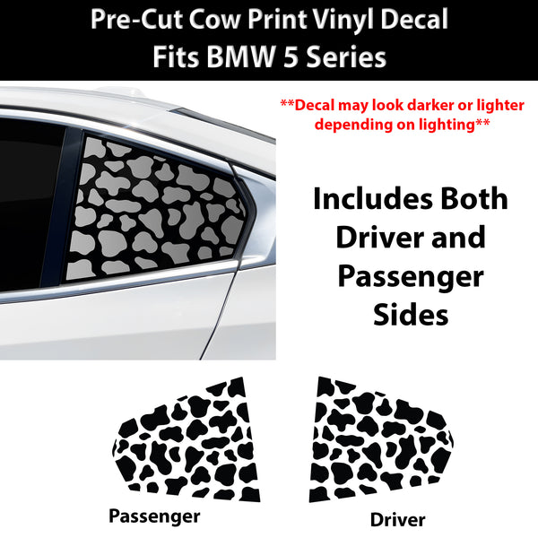 Fits BMW 5 Series 2024-2027 Animal Leopard Cheetah Cow Window Vinyl Decal Stickers - Bogar Tech Designs