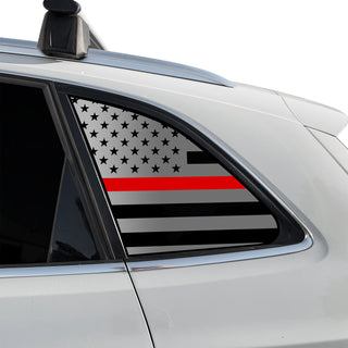 Fits Audi Q5 2009-2017 Quarter Window American Flag Vinyl Decal Stickers - Bogar Tech Designs