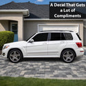 Fits Mercedes-Benz GLK 2010-2015 Animal Leopard Cheetah Cow Window Vinyl Decal Stickers - Bogar Tech Designs