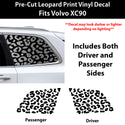 Fits Volvo XC90 2020-2025 Animal Leopard Cheetah Cow Window Vinyl Decal Stickers - Bogar Tech Designs