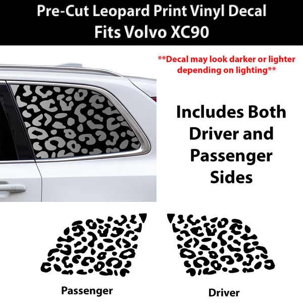 Fits Volvo XC90 2020-2025 Animal Leopard Cheetah Cow Window Vinyl Decal Stickers - Bogar Tech Designs