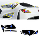 Fits Hyundai Genesis 2013-2016 Full Headlight Taillight Precut Smoked PPF Tint Kit Film Overlay