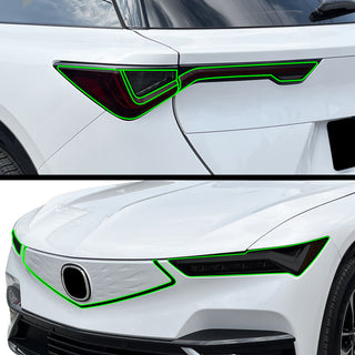 Fits Acura ZDX 2024-2026 Full Headlight Taillight Precut Smoked PPF Tint Kit Film Overlay  - Bogar Tech Designs