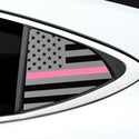 Fits Lexus ES 2013-2018 Quarter Window American Flag Vinyl Decal Stickers - Bogar Tech Designs