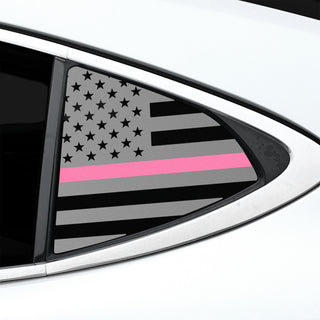Fits Lexus ES 2013-2018 Quarter Window American Flag Vinyl Decal Stickers - Bogar Tech Designs