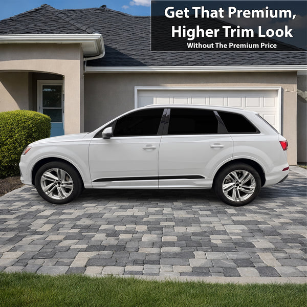 Fits Audi Q7 2020-2024 Vinyl Chrome Delete Grille Blackout Decal Stickers Overlay Film - Bogar Tech Designs