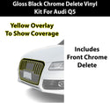 Fits Audi Q5 2013-2017 Vinyl Chrome Delete Grille Blackout Decal Stickers Overlay Film - Bogar Tech Designs