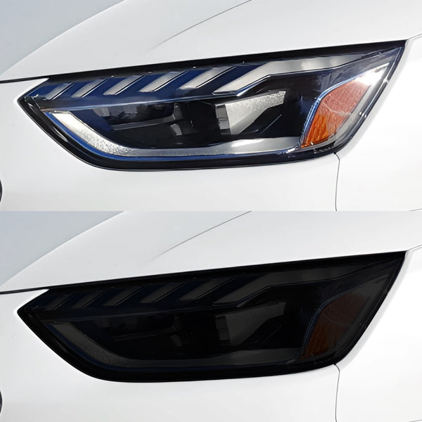 Fits Audi A4 2020-2025 Full Headlight Taillight Precut Smoked PPF Tint Kit Film Overlay  - Bogar Tech Designs