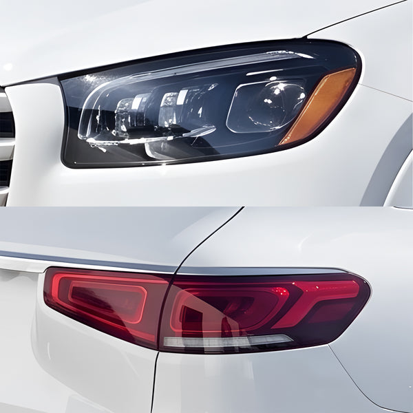 Fits Mercedes-Benz GLS-Class 2024-2026 Full Headlight Taillight Precut Smoked PPF Tint Kit Film Overlay  - Bogar Tech Designs