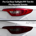 Fits Hyundai Sonata 2015-2017 Full Headlight Taillight Precut Smoked PPF Tint Kit Film Overlay  - Bogar Tech Designs