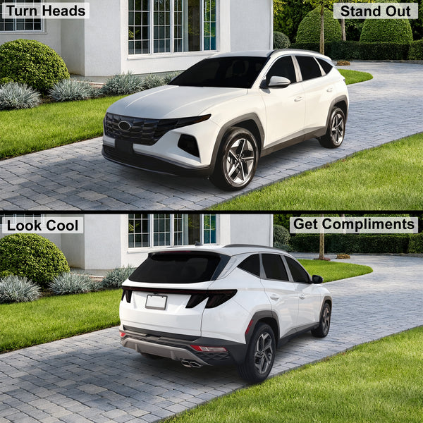 Fits Hyundai Tucson 2025-2026 Full Headlight Taillight Precut Smoked PPF Tint Kit Film Overlay  - Bogar Tech Designs