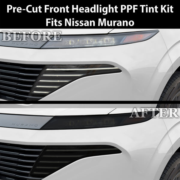 Fits Nissan Murano 2025-2026 Full Headlight Taillight Precut Smoked PPF Tint Kit Film Overlay  - Bogar Tech Designs