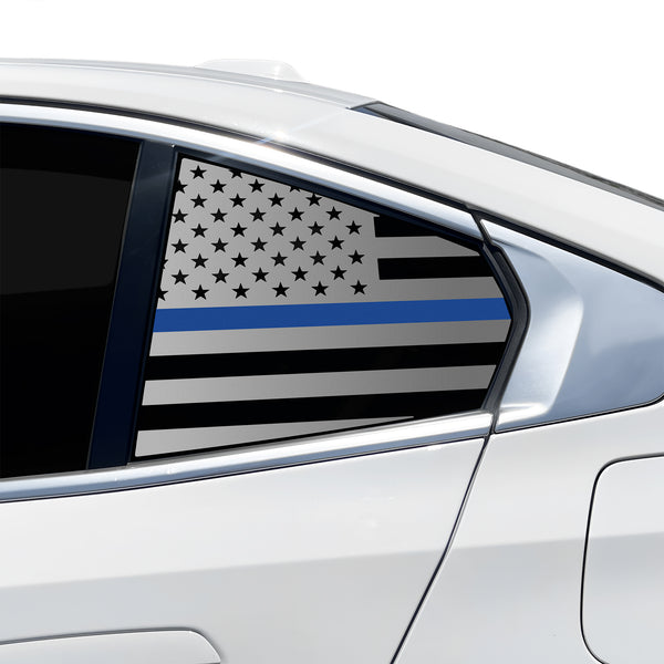 Fits BMW 5 Series 2024-2027 Quarter Window American Flag Vinyl Decal Stickers - Bogar Tech Designs
