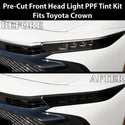 Fits Toyota Crown 2023-2026 Full Headlight Taillight Precut Smoked PPF Tint Kit Film Overlay  - Bogar Tech Designs