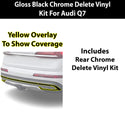 Fits Audi Q7 2020-2024 Vinyl Chrome Delete Grille Blackout Decal Stickers Overlay Film - Bogar Tech Designs