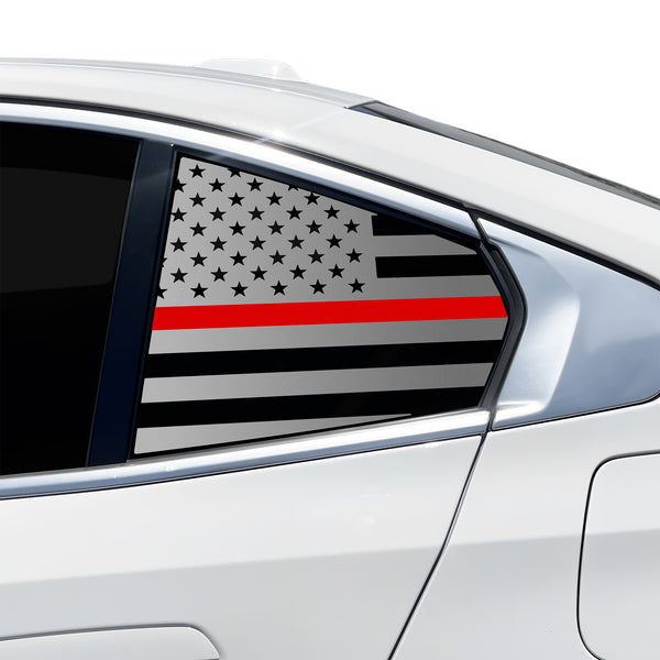 Fits BMW 5 Series 2024-2027 Quarter Window American Flag Vinyl Decal Stickers - Bogar Tech Designs