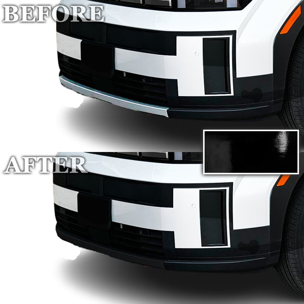 Fits Hyundai Santa Fe 2024-2027 Vinyl Chrome Delete Grille Blackout Decal Stickers Overlay Film - Bogar Tech Designs