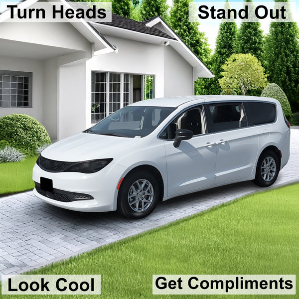 Fits Chrysler Voyager 2020-2025 Full Headlight Taillight Precut Smoked PPF Tint Kit Film Overlay  - Bogar Tech Designs