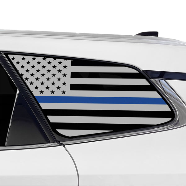 Fits Toyota Crown Signia 2025-2027 Quarter Window American Flag Vinyl Decal Stickers - Bogar Tech Designs