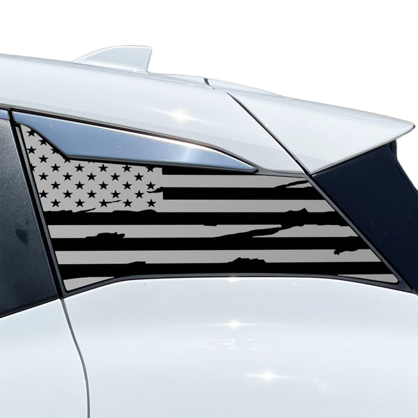 Fits Nissan Kicks 2025-2027 Quarter Window American Flag Vinyl Decal Stickers - Bogar Tech Designs