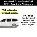 Fits Jeep Grand Wagoneer L 2026-2027 Vinyl Chrome Delete Grille Blackout Decal Stickers Overlay Film - Bogar Tech Designs
