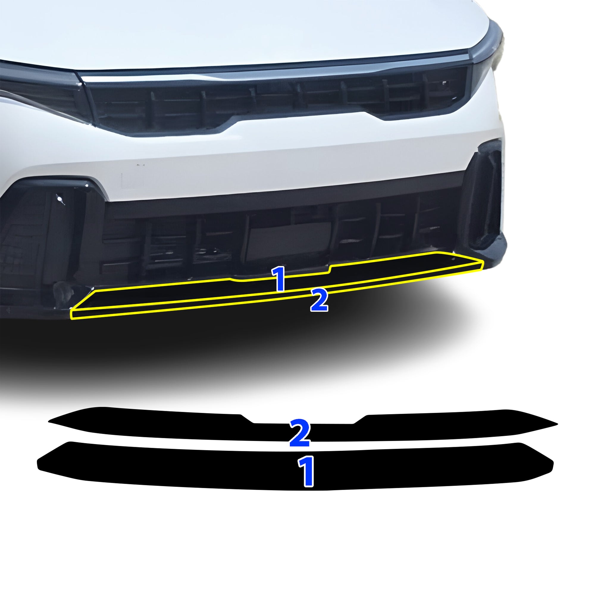 Fits Kia K4 GT-Line 2024-2026 Vinyl Chrome Delete Grille Blackout Decal Stickers Overlay Film - Bogar Tech Designs