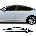Fits Cadillac CT5 2020-2026 Vinyl Chrome Delete Side Window Trim - Diagram