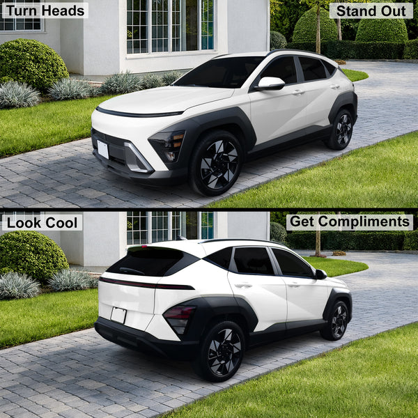 Fits Hyundai Kona 2024-2026 Full Headlight Taillight Precut Smoked PPF Tint Kit Film Overlay  - Bogar Tech Designs