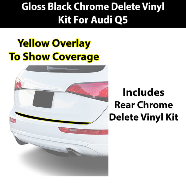 Fits Audi Q5 2013-2017 Vinyl Chrome Delete Grille Blackout Decal Stickers Overlay Film - Bogar Tech Designs