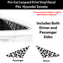 Fits Hyundai Sonata 2015-2017 Animal Leopard Cheetah Cow Window Vinyl Decal Stickers - Bogar Tech Designs