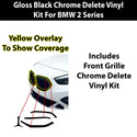 Fits BMW 2 Series 2020-2024 Vinyl Chrome Delete Grille Blackout Decal Stickers Overlay Film - Bogar Tech Designs