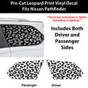 Fits Nissan Pathfinder 2013-2021 Animal Leopard Cheetah Cow Window Vinyl Decal Stickers - Bogar Tech Designs