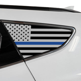 Fits Hyundai Santa Fe Sport 2013-2018 Quarter Window American Flag Vinyl Decal Stickers - Bogar Tech Designs