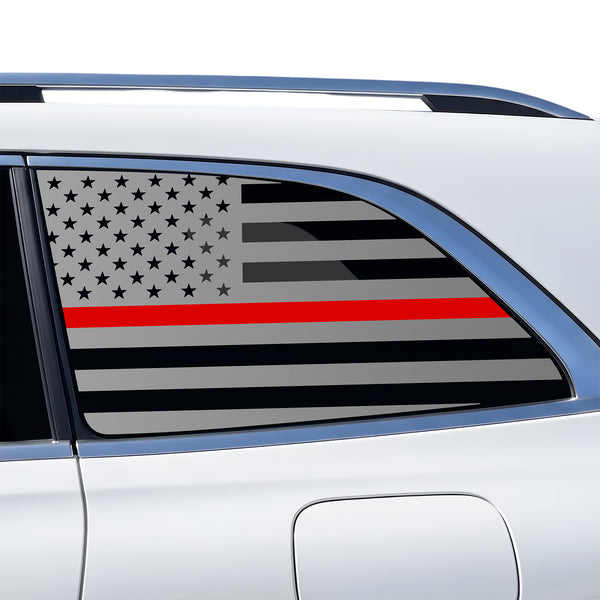 Fits Mercedes-Benz GLS 2024-2026 Quarter Window American Flag Vinyl Decal Stickers - Bogar Tech Designs