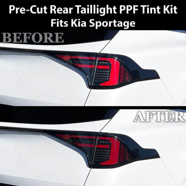 Fits Kia Sportage 2026-2027 Full Headlight Taillight Precut Smoked PPF Tint Kit Film Overlay  - Bogar Tech Designs