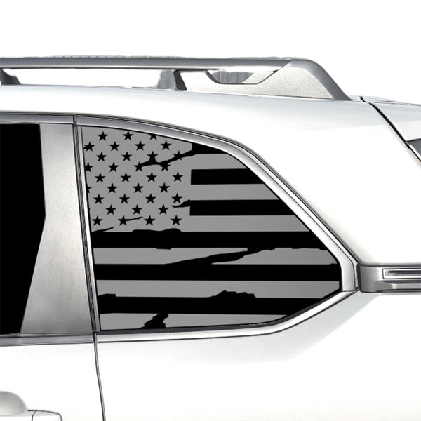 Fits Subaru Forester 2025-2027 Quarter Window American Flag Vinyl Decal Stickers - Bogar Tech Designs