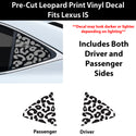Fits Lexus IS 2017-2020 Animal Leopard Cheetah Cow Window Vinyl Decal Stickers - Bogar Tech Designs