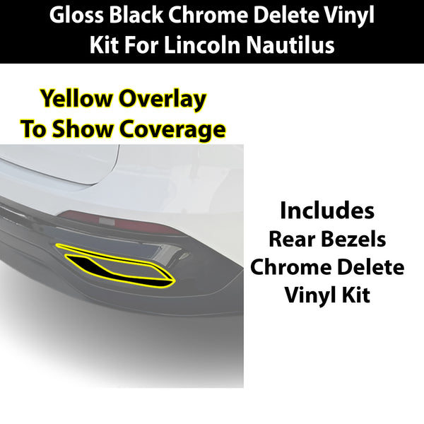 Fits Lincoln Nautilus 2024-2026 Vinyl Chrome Delete Grille Blackout Decal Stickers Overlay Film - Bogar Tech Designs