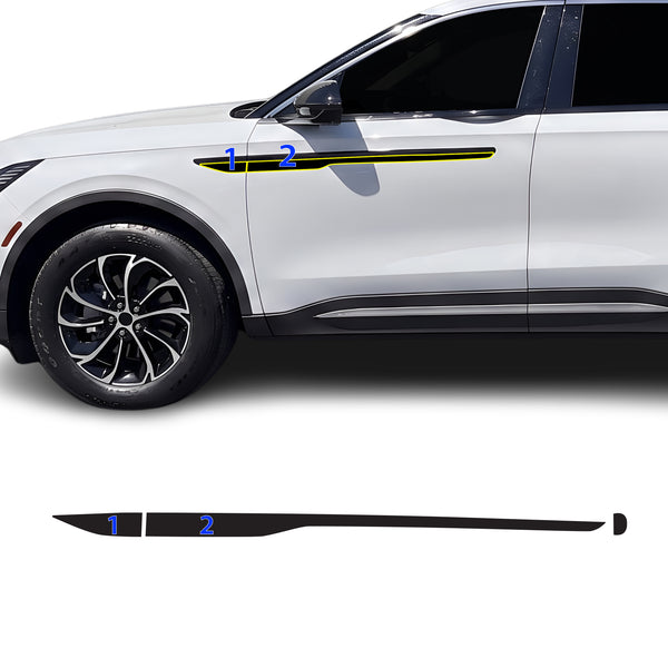 Fits Lincoln Nautilus 2024-2026 Vinyl Chrome Delete Grille Blackout Decal Stickers Overlay Film - Bogar Tech Designs