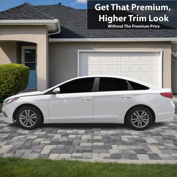 Fits Hyundai Sonata 2015-2017 Vinyl Chrome Delete Grille Blackout Decal Stickers Overlay Film - Bogar Tech Designs